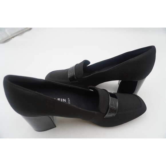 Ann Klein IFlex Black Textile Stretch Telepathy Block Comfort Heel Pump Sz 9.5M - Picture 11 of 11